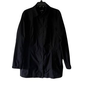 Land's End Black Lightweight Lined Jacket Career Wear Women L 14-16